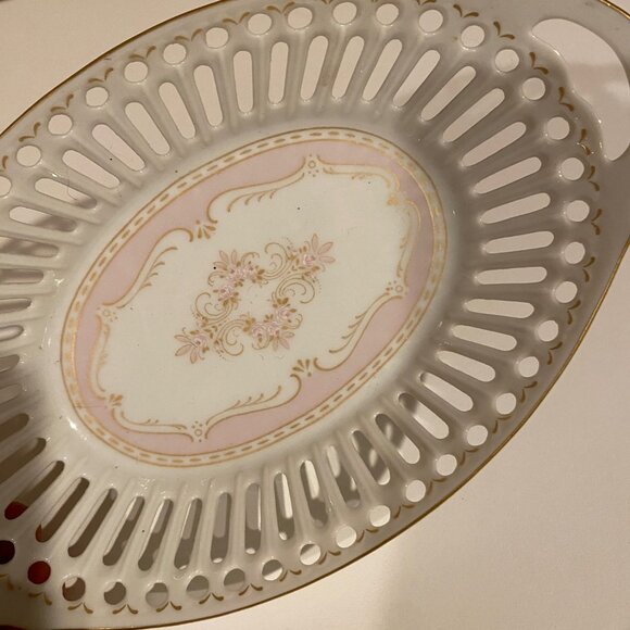 Kaiser Germany Arlette Pattern Pierced‎ Dish by K. Nossek 7x4.5 - Picture 3 of 4